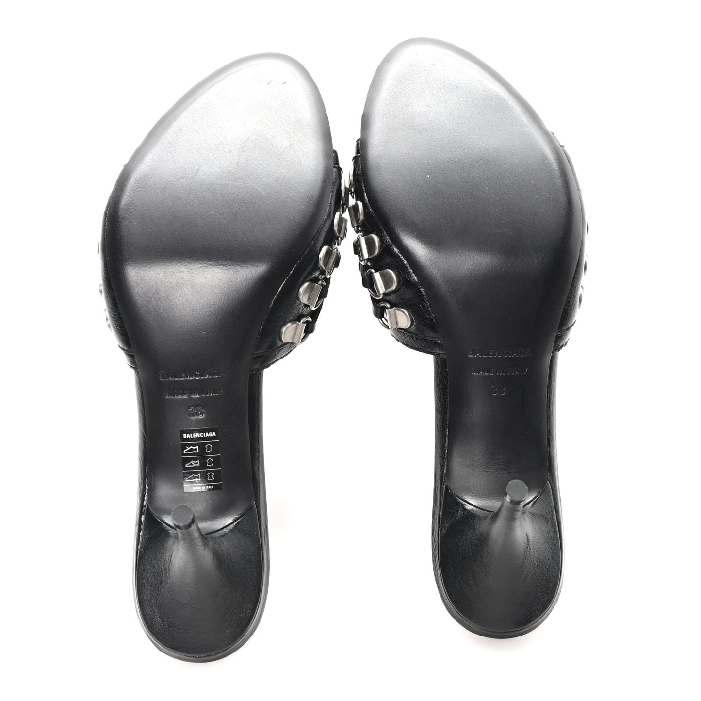 Agneau Arena Cagole Bow 70mm Sandals 38 Black