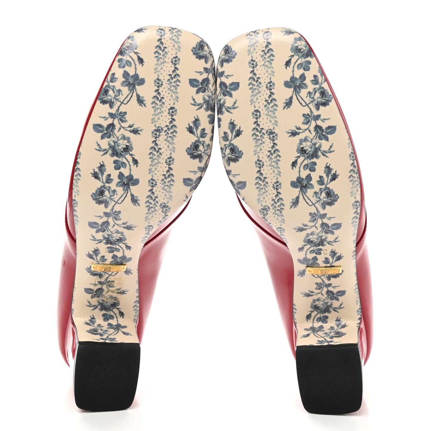 Vernice GG Victoire 55mm Loafer Pumps 36 Hibiscus Red