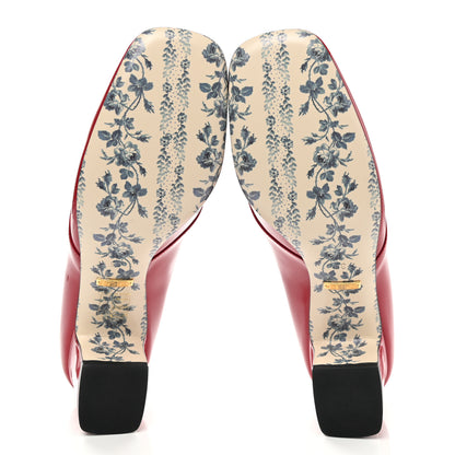 Gucci Vernice GG Victoire 55mm Loafer Pumps 36 Hibiscus Red 5 of 9