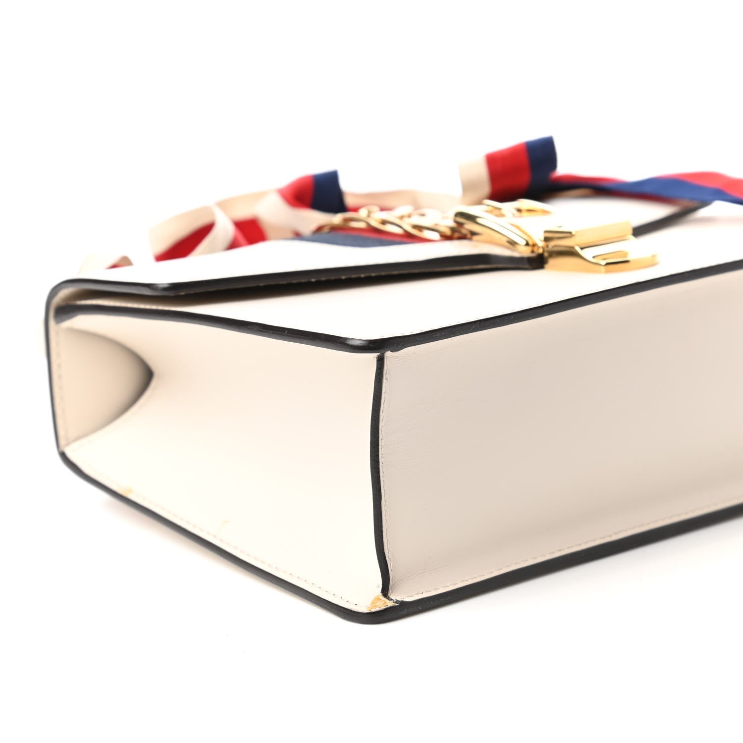 Gucci Calfskin Small Sylvie Shoulder Bag Off White 6 of 11