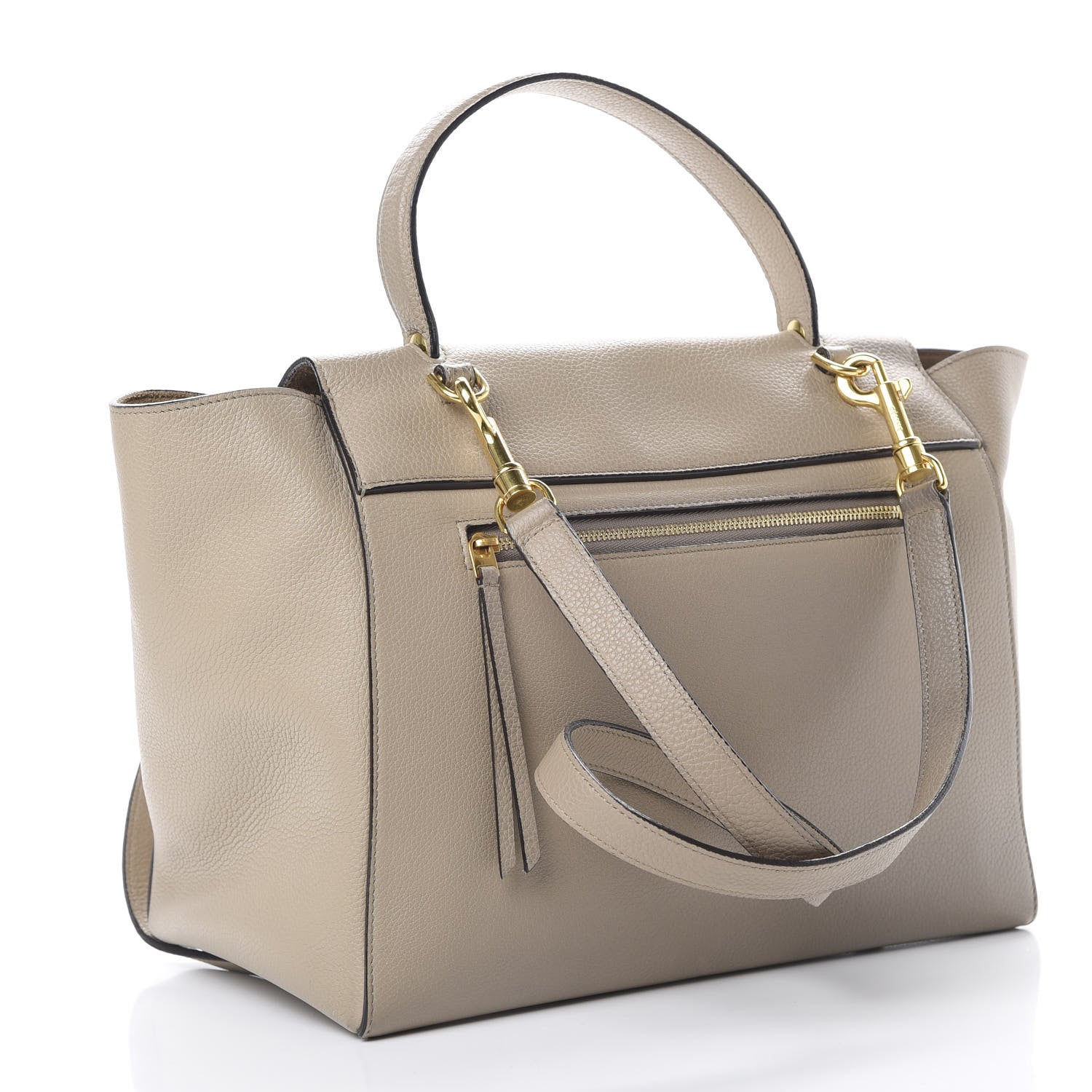 Celine Drummed Calfskin Mini Belt Bag Dune 2 of 23