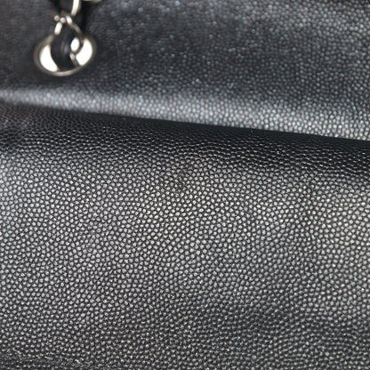 Chanel Iridescent Caviar Quilted Medium Double Flap Black 11 of 13