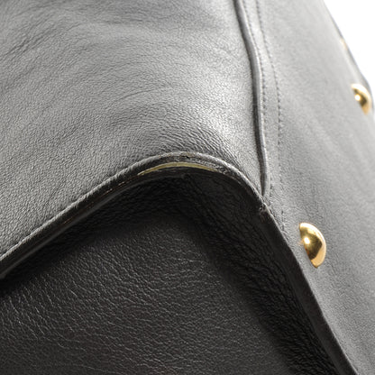 Saint Laurent Leather Large Cabas ChYc Bag Grey 11 of 11
