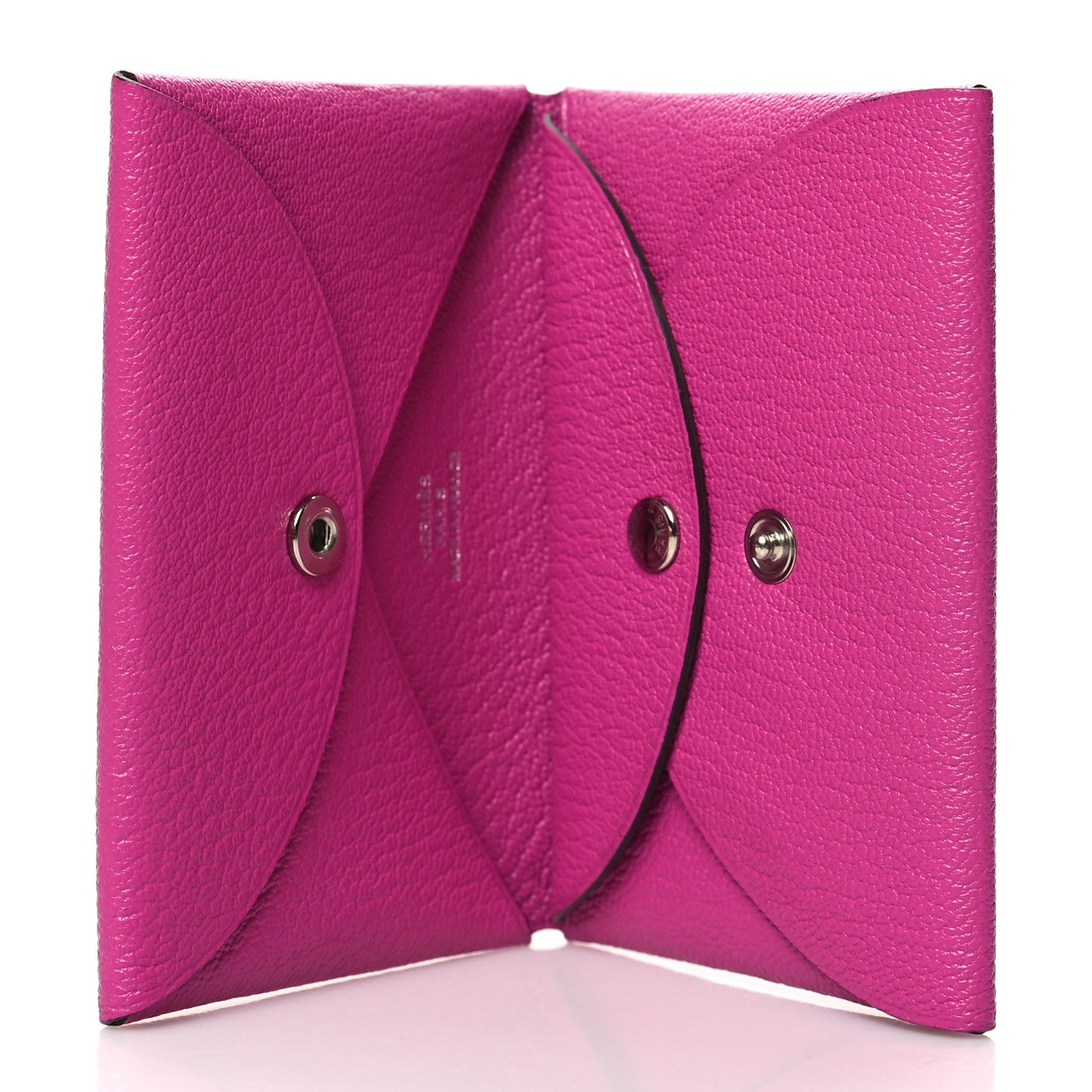 Chevre Mysore Calvi Duo Card Case Rose Pourpre
