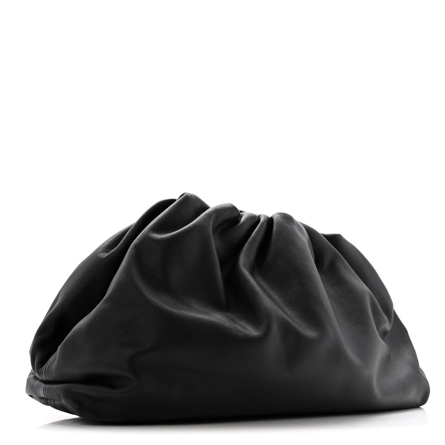 Bottega Veneta Smooth Butter Calf The Pouch Oversized Clutch Black 3 of 11