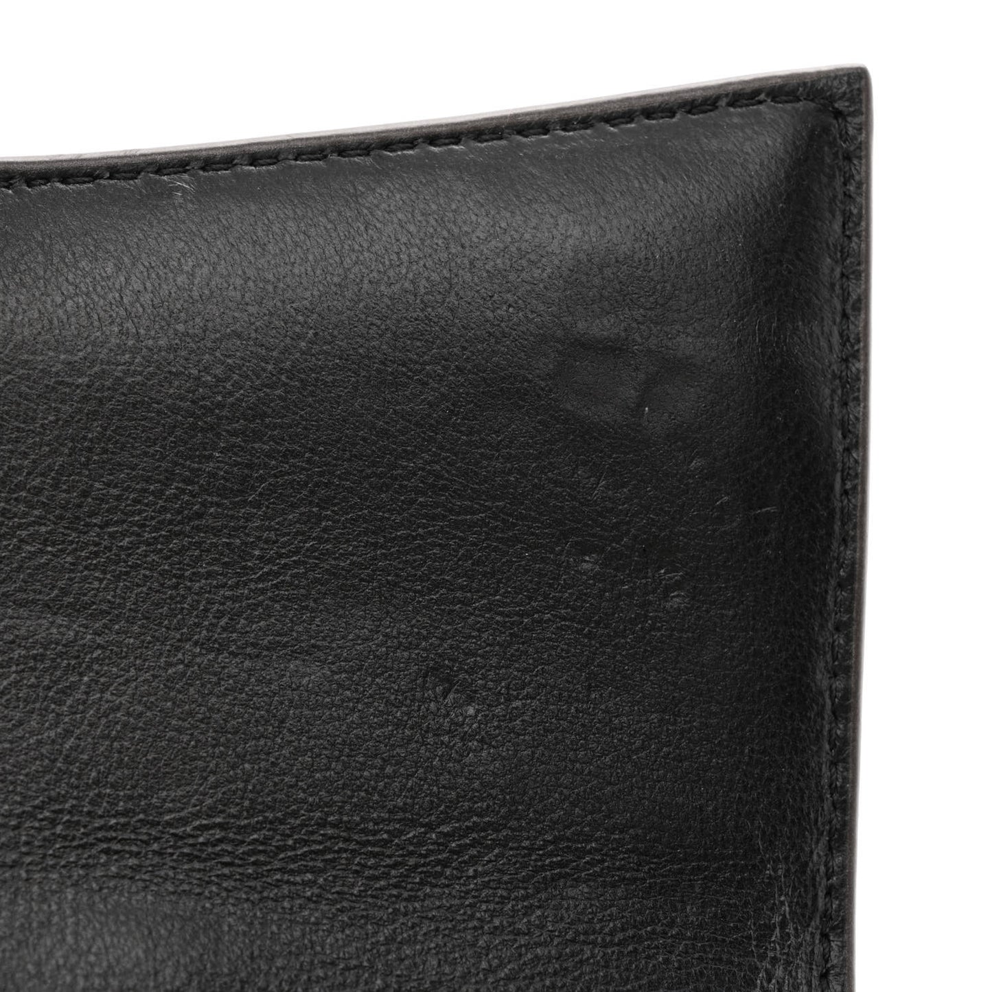 Shiny Metallic Calfskin Crocodile Embossed Hourglass Chain Bag Dark Bronze