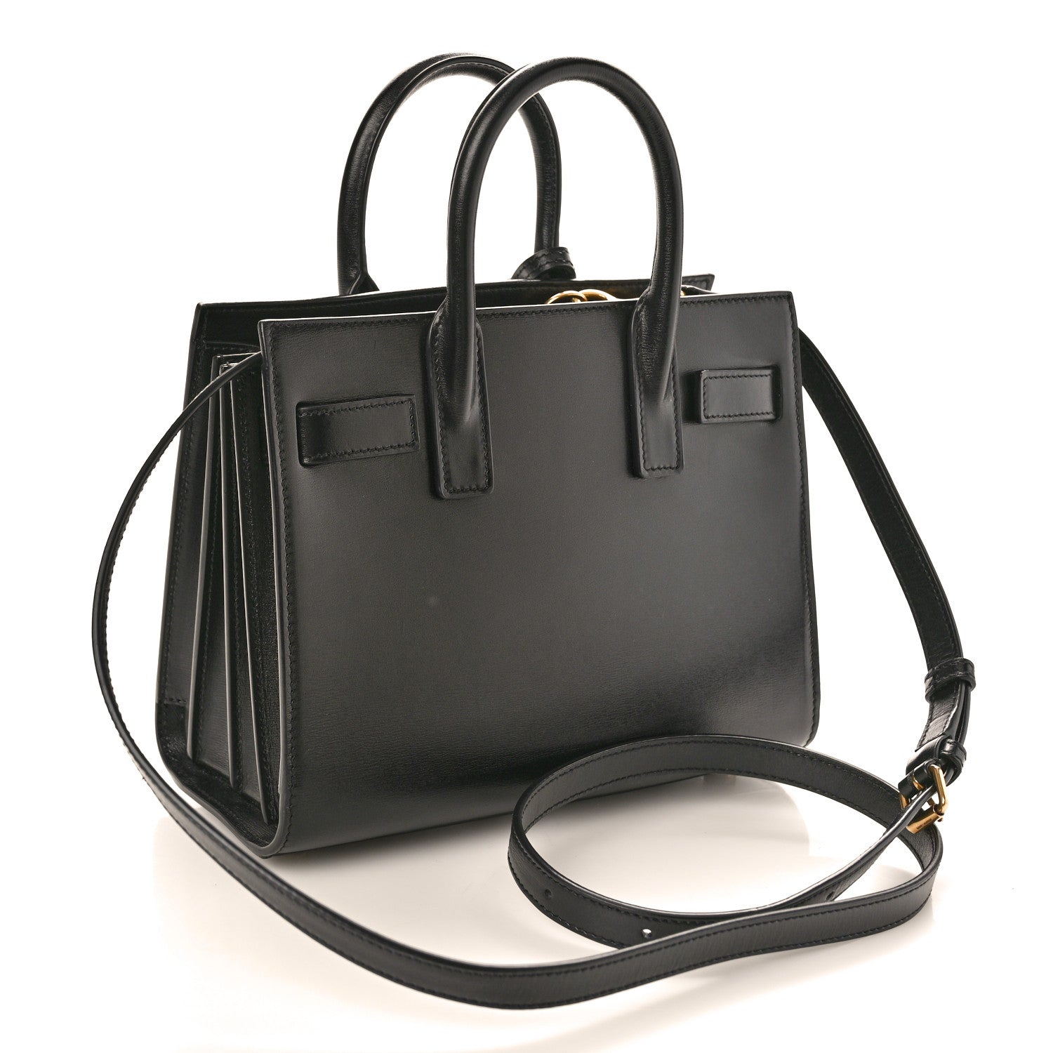 Saint Laurent SAINT LAURENT Calfskin Nano Sac De Jour Black 3 of 10