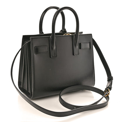 Saint Laurent SAINT LAURENT Calfskin Nano Sac De Jour Black 3 of 10