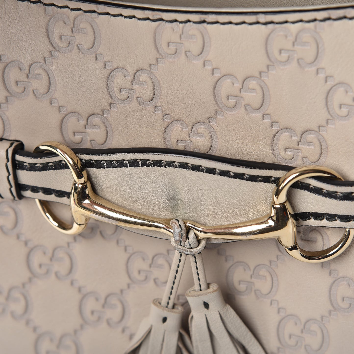 Guccissima Signature Medium Emily Chain Shoulder Bag Mystic White