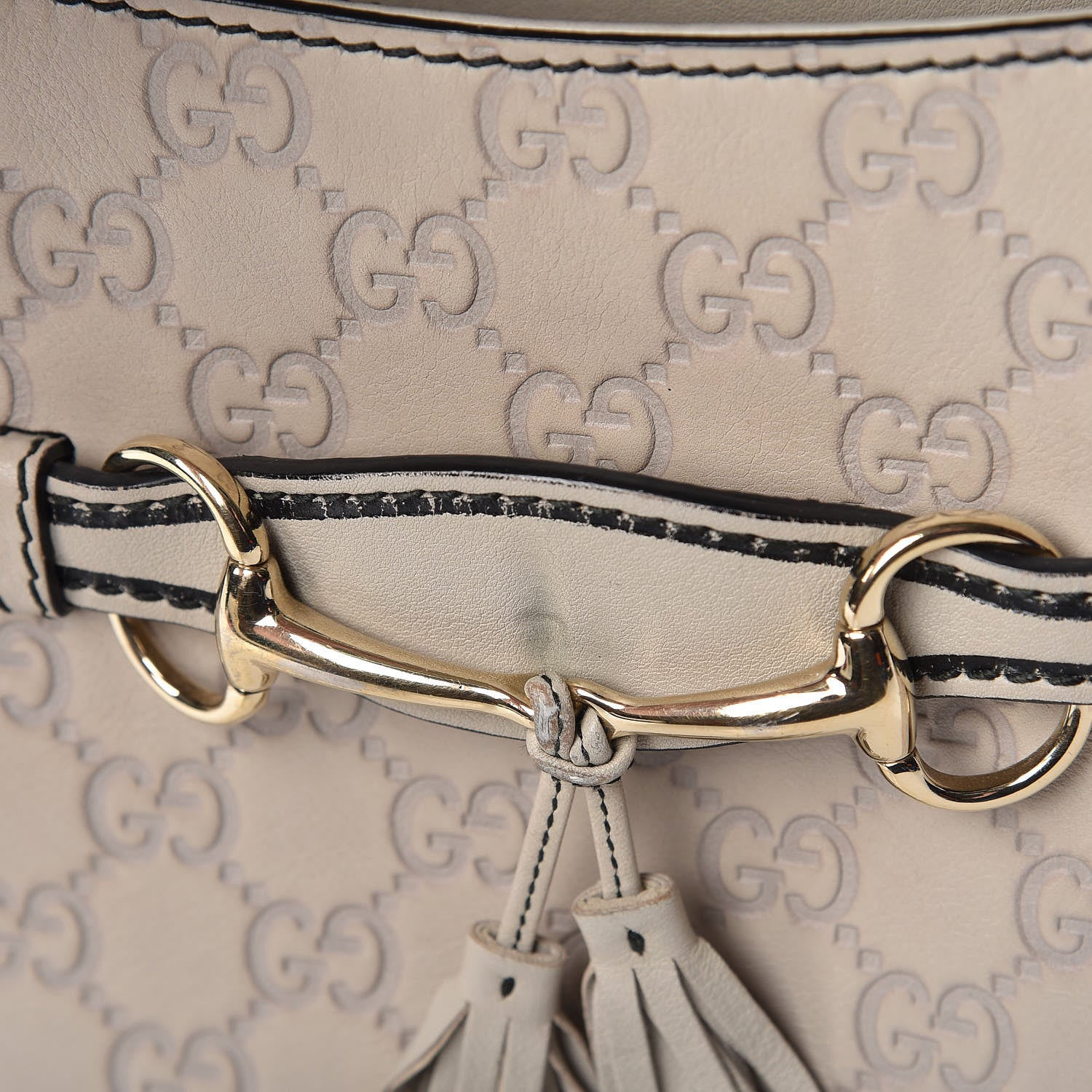 Gucci Guccissima Signature Medium Emily Chain Shoulder Bag Mystic White 12 of 19