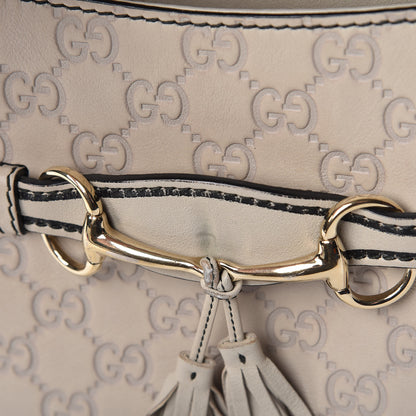 Gucci Guccissima Signature Medium Emily Chain Shoulder Bag Mystic White 12 of 19