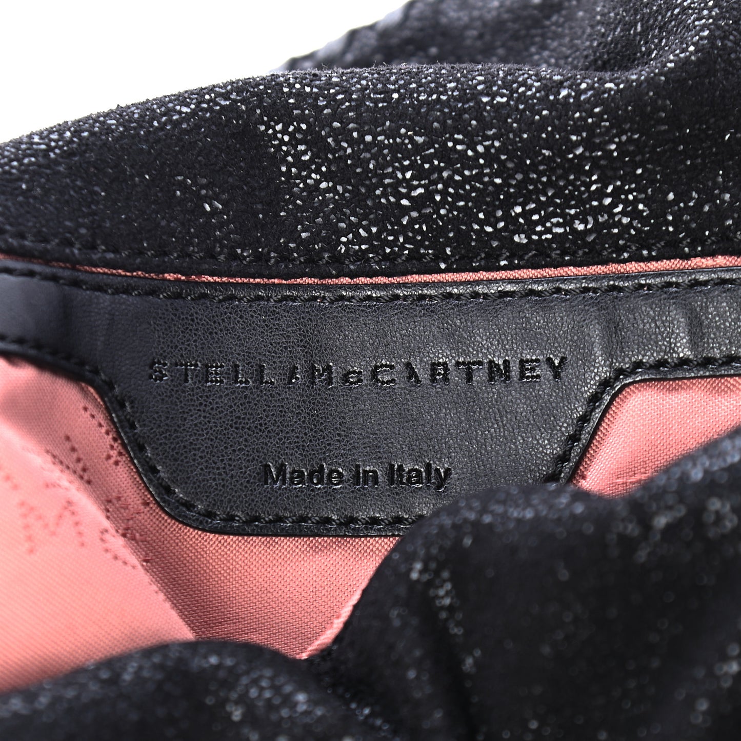 Shaggy Deer Mini Falabella Fold Over Tote Black