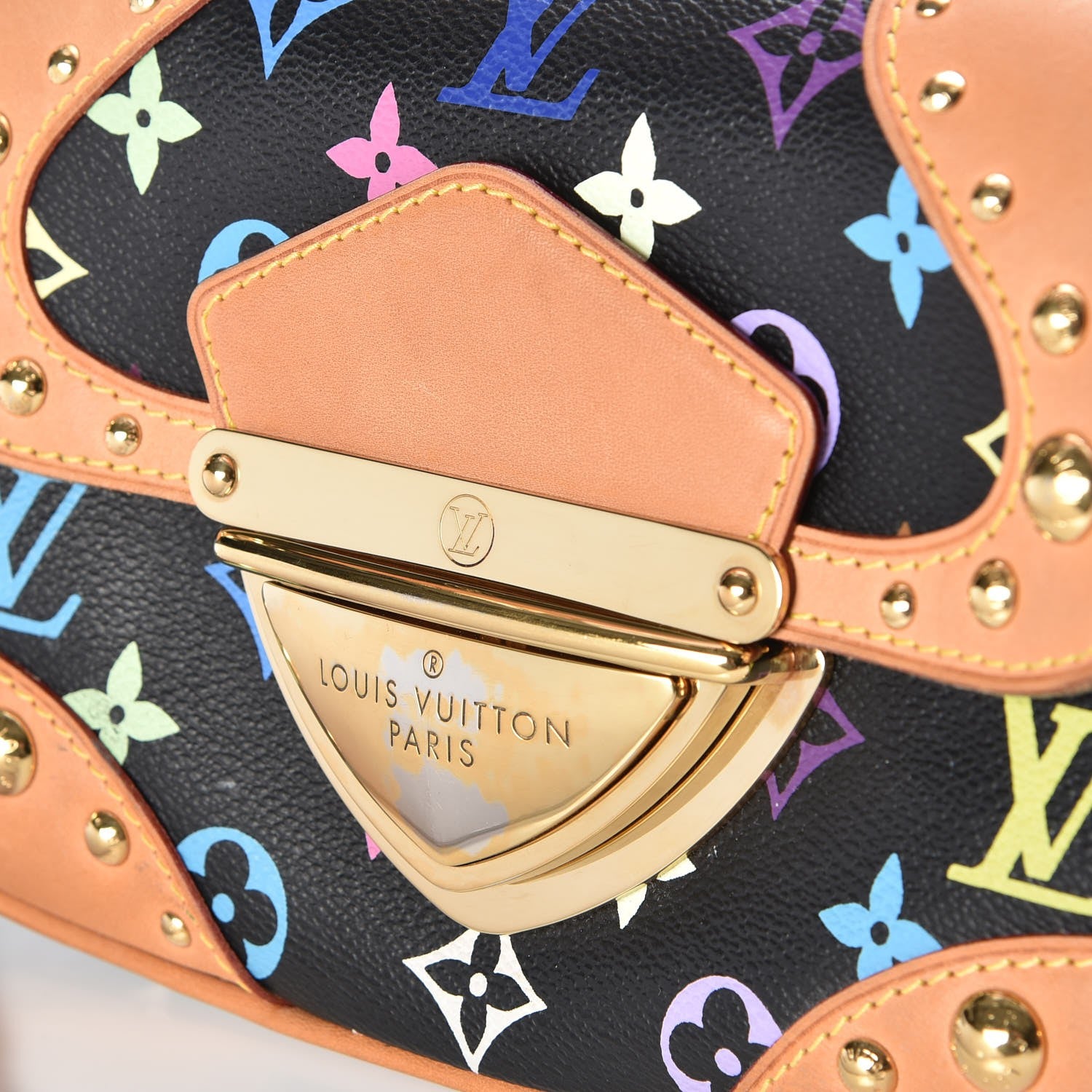 Louis Vuitton Monogram Multicolor Marilyn Black 10 of 11