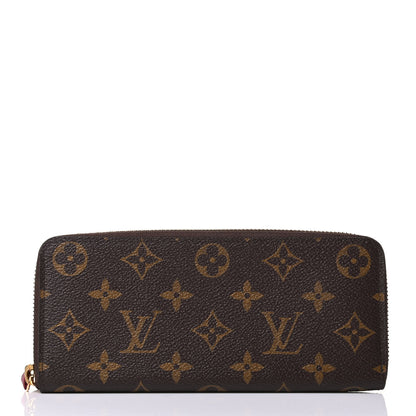 Louis Vuitton Monogram Clemence Wallet Fuchsia 1 of 5