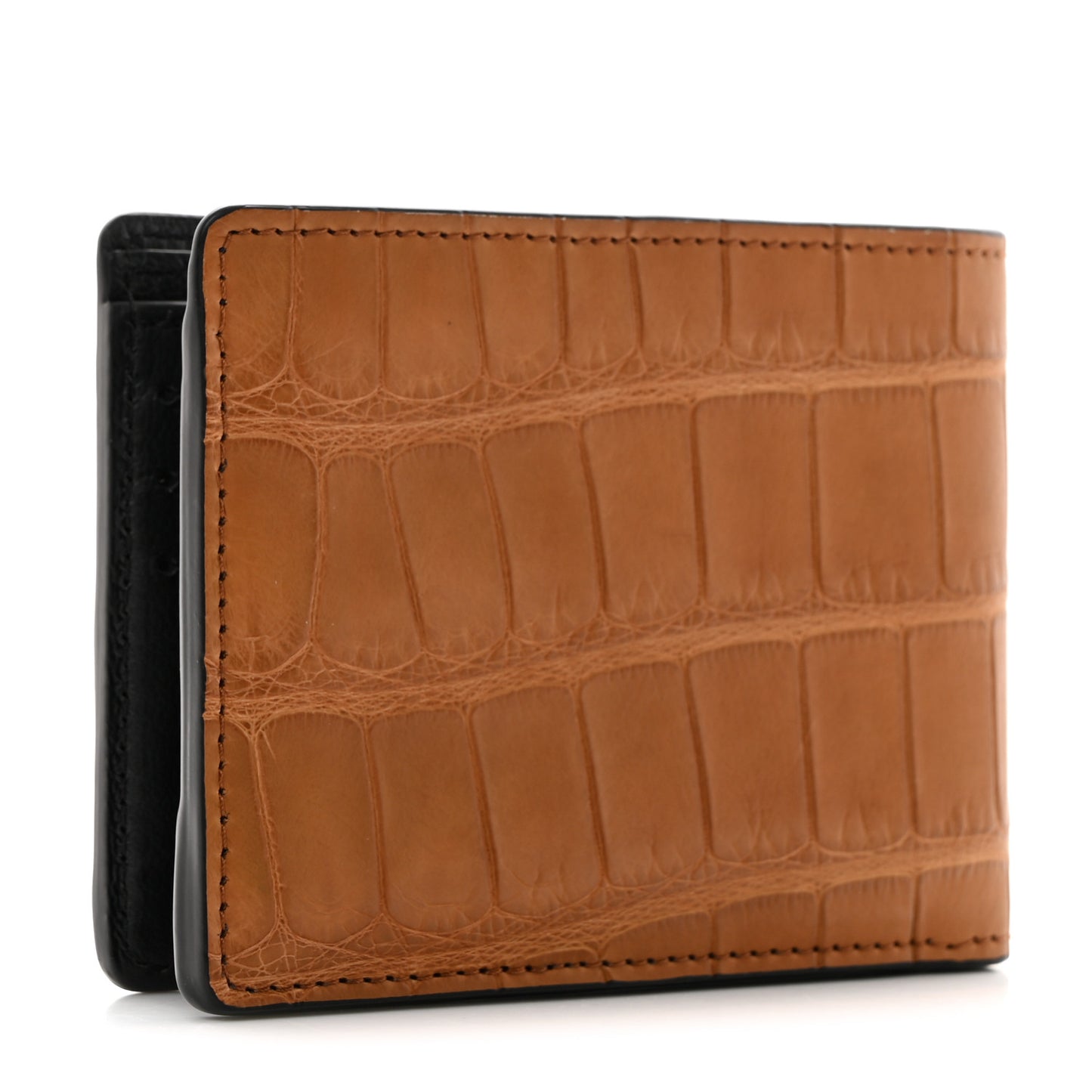 Crocodile Multiple Wallet Tan