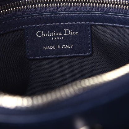 Christian Dior Lambskin Cannage Large Dior Soft Shopping Tote Navy 6 of 10