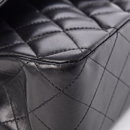 Chanel Lambskin Quilted Medium Double Flap Black 11 of 13