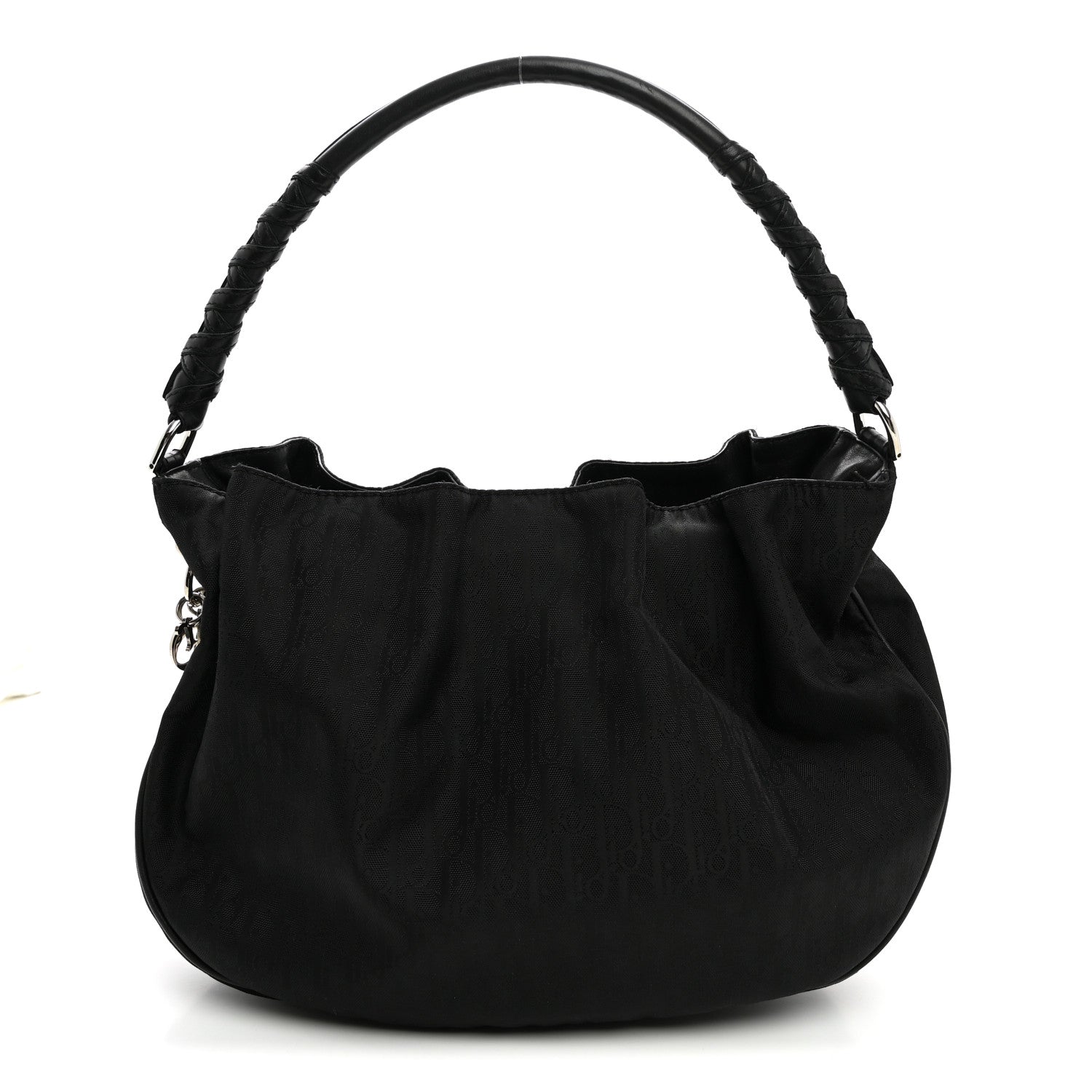 Christian Dior Nylon Monogram Lovely Hobo Black 1 of 10