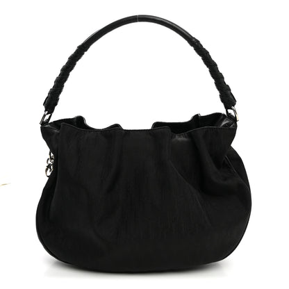 Christian Dior Nylon Monogram Lovely Hobo Black 1 of 10