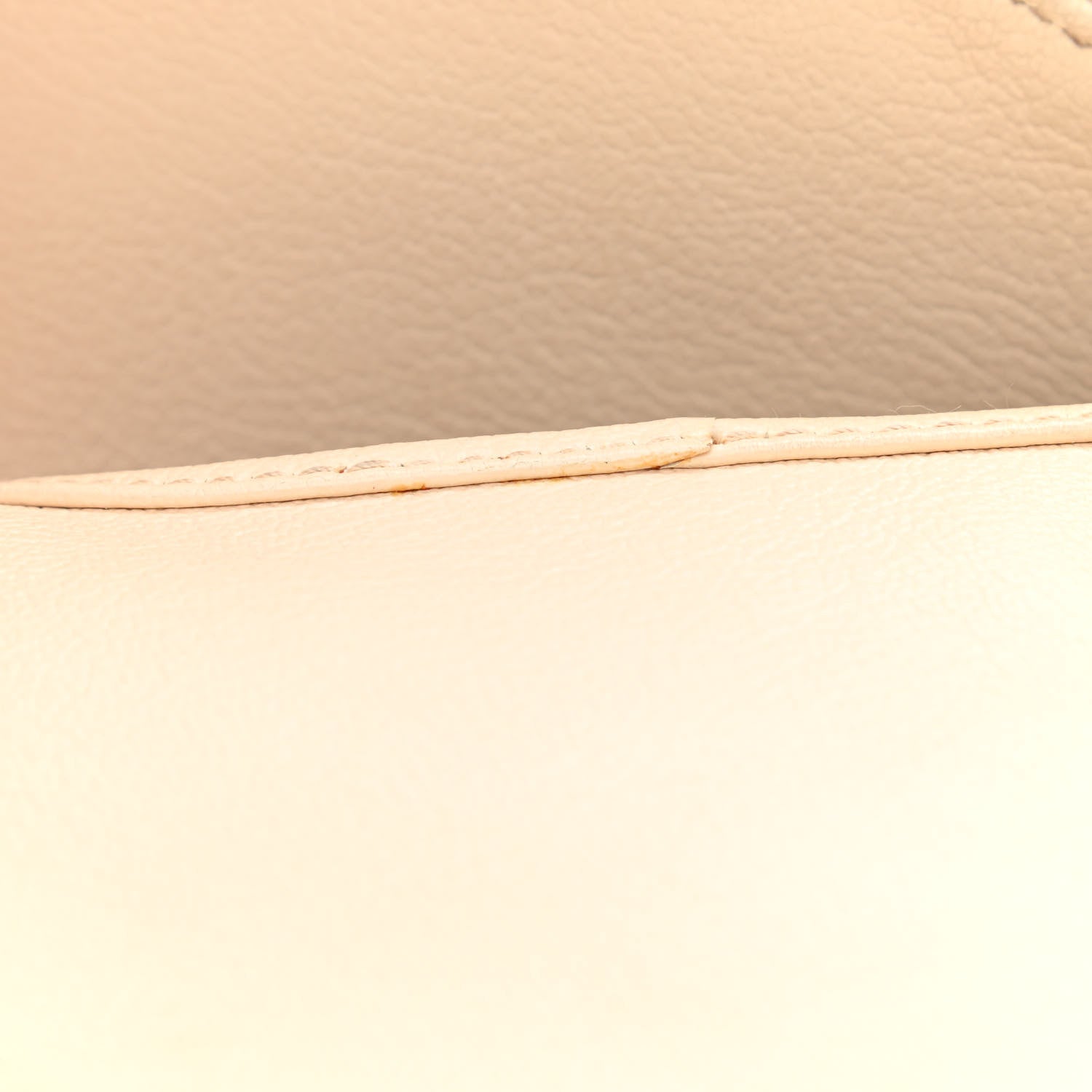 Christian Dior Grained Calfskin Saddle Bag Beige 16 of 17