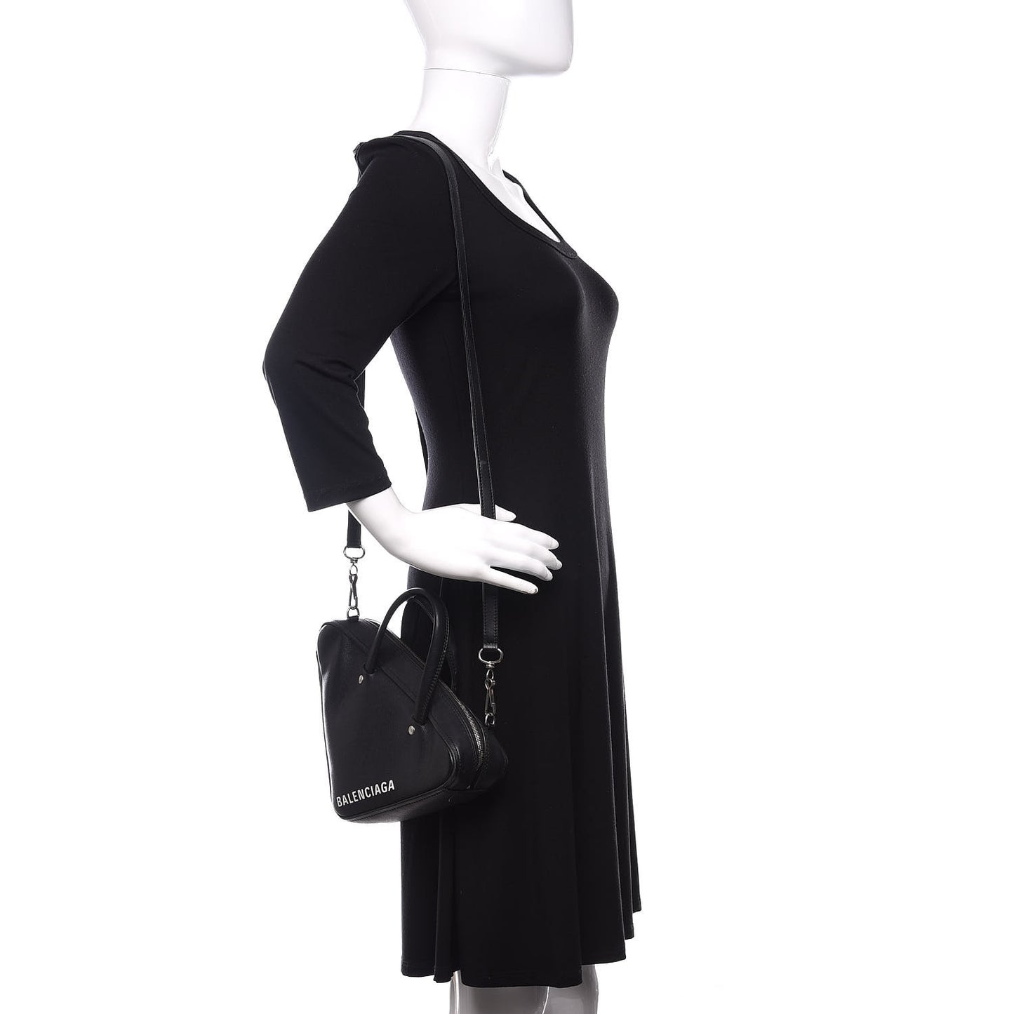 Calfskin XS Triangle Duffle Black