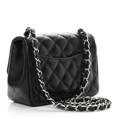 Chanel Lambskin Quilted Mini Square Flap Black 3 of 14