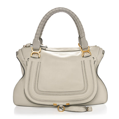 Chloe Calfskin Large Marcie Satchel Dove 1 of 10