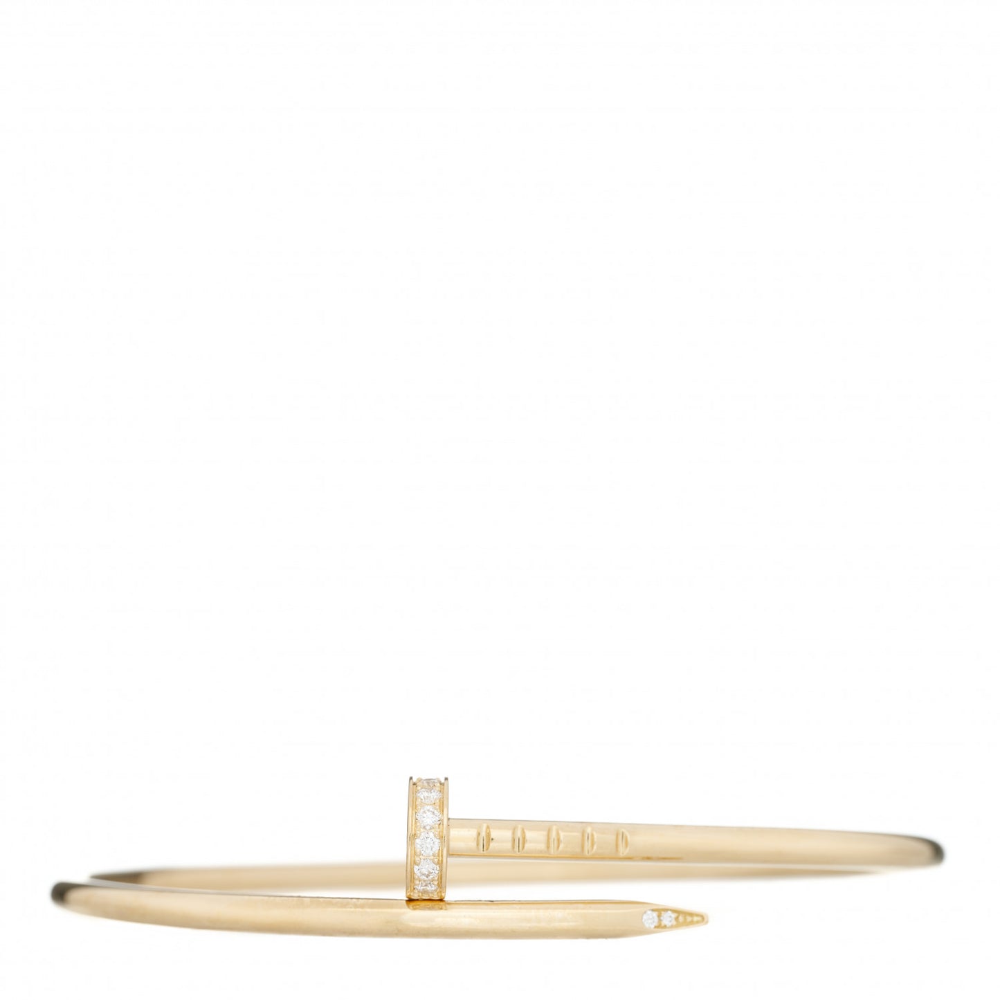 18K Yellow Gold Diamond Small Juste Un Clou Bracelet 15