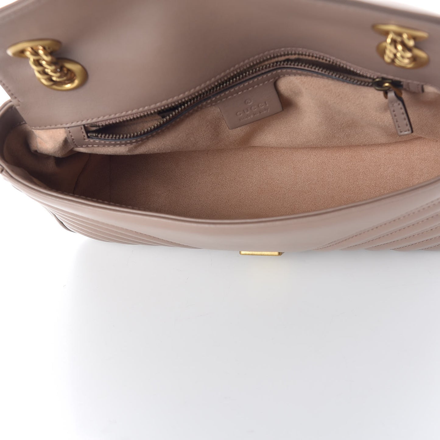 Calfskin Matelasse Small GG Marmont Shoulder Bag Porcelain Rose