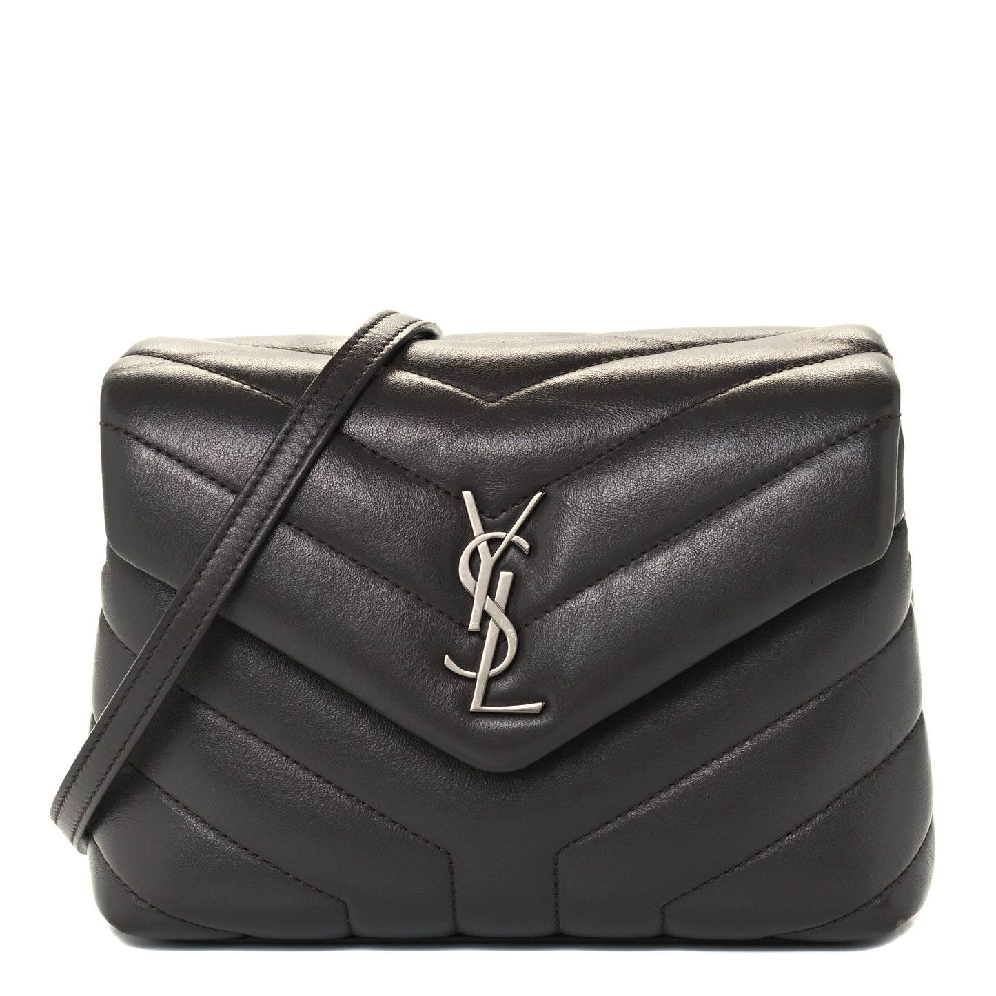 Calfskin Y Quilted Monogram Toy Loulou Crossbody Bag Faggio