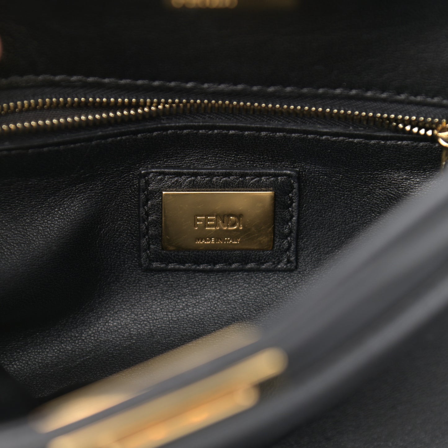 Nappa Mini Peekaboo Iconic Satchel Black