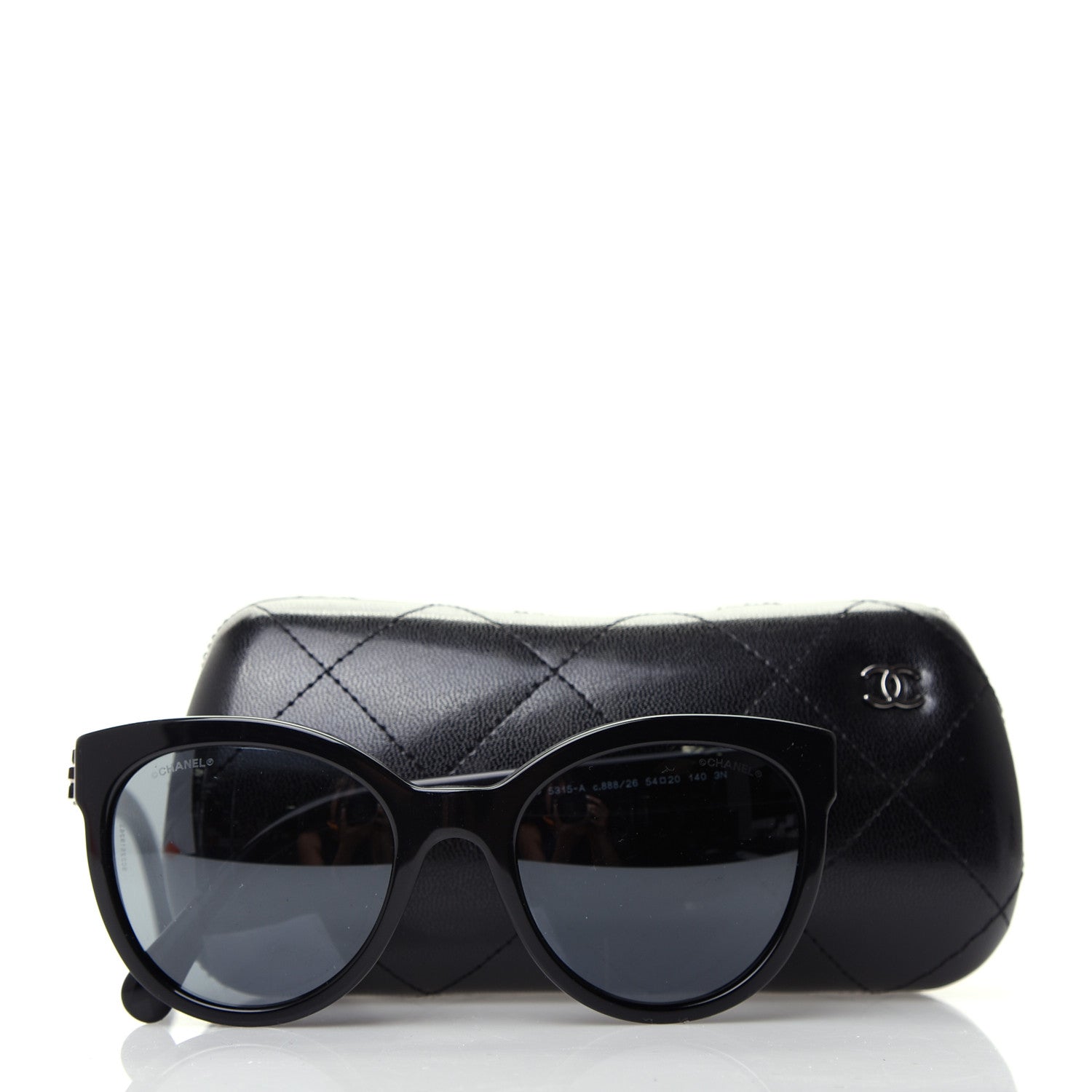 Chanel Acetate Pantos Signature CC Sunglasses 5315-A Black 8 of 8