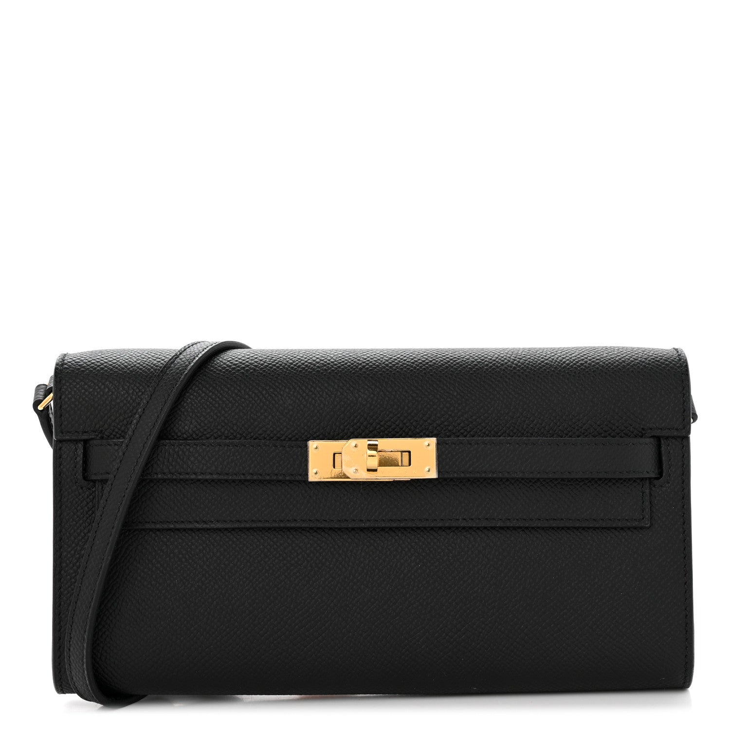 Hermes Epsom Kelly Wallet To Go Black 1 of 12