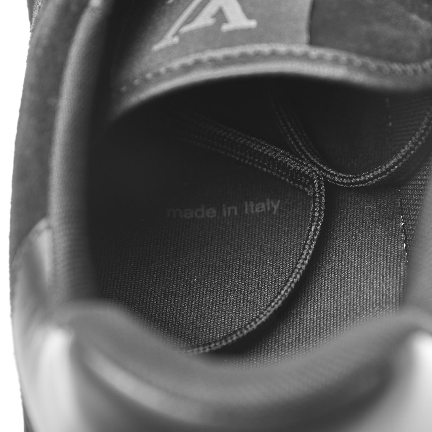 Louis Vuitton Suede Uniform Sneakers 9.5 Black 8 of 9