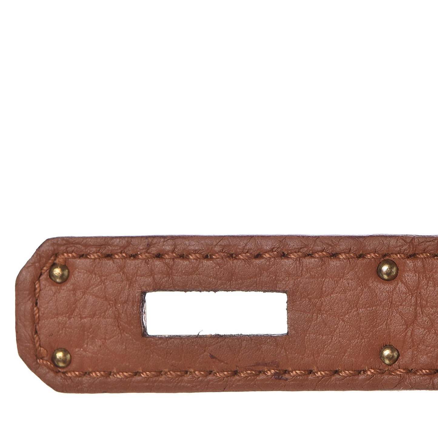 Taurillon Clemence Lizard Club Birkin 30 Gold Marron D'Inde