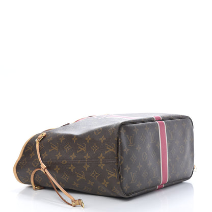 Louis Vuitton Monogram My LV Heritage Neverfull MM Fuchsia White 4 of 14