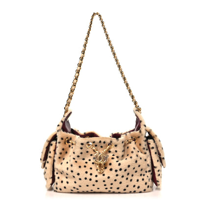 Chanel Pony Hair Mini Chanel 25 Handbag Beige Black 1 of 10