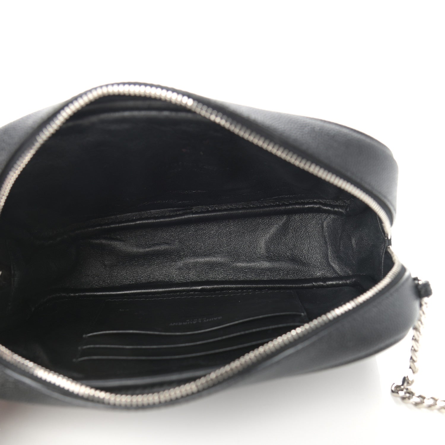 Saint Laurent Grain De Poudre Matelasse Monogram Mini Lou Camera Bag Asphalt 4 of 10