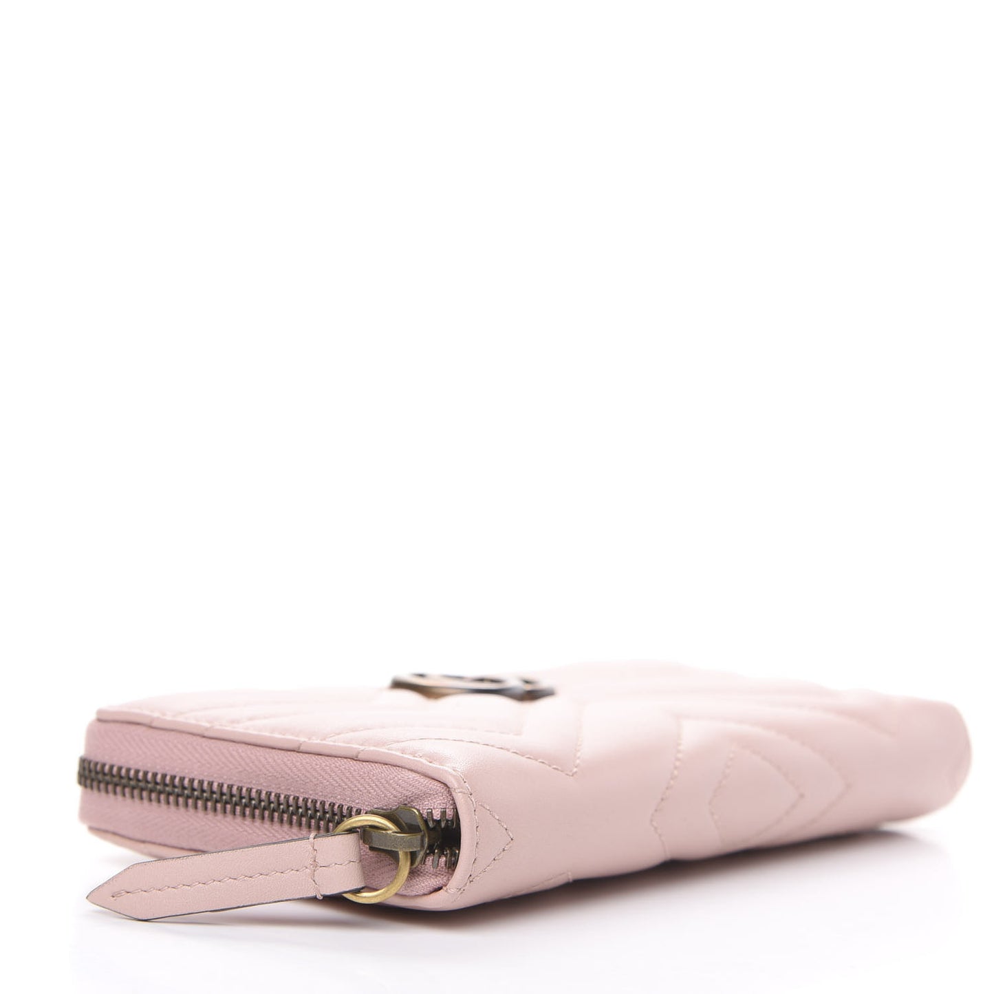 Calfskin Matelasse GG Marmont Zip Around Wallet Perfect Pink
