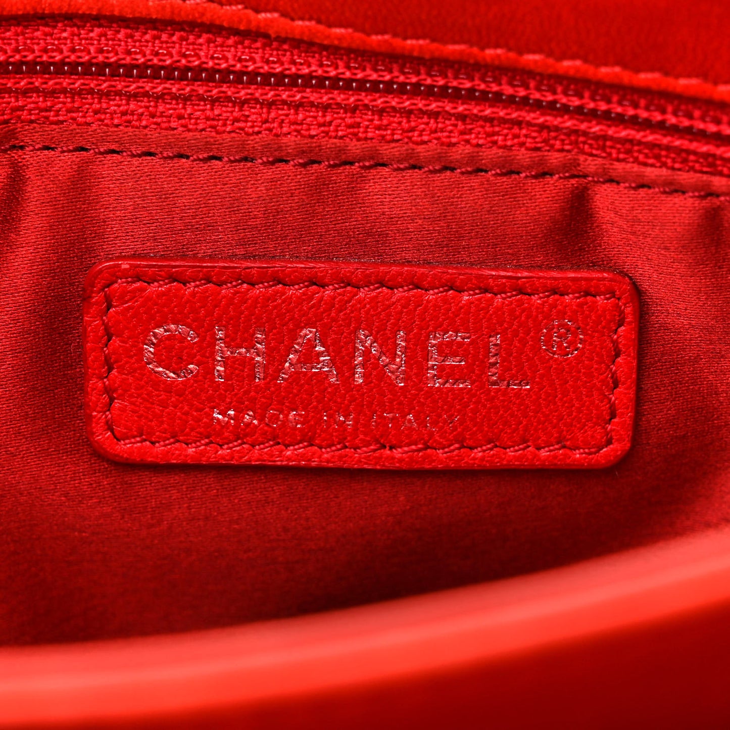 Lambskin Quilted Chanel 3 Accordion Flap Bag Red