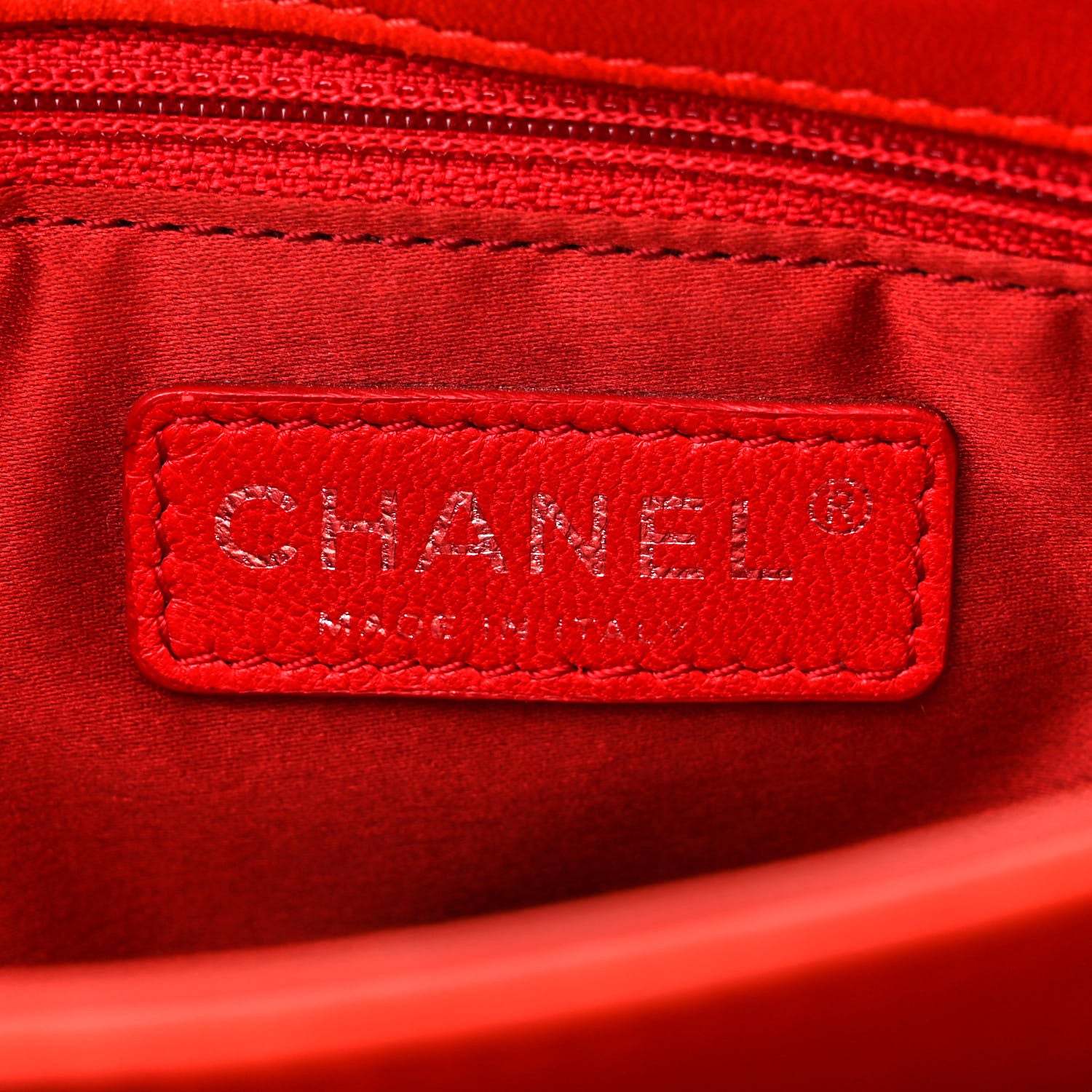 Chanel Lambskin Quilted Chanel 3 Accordion Flap Bag Red 5 of 13