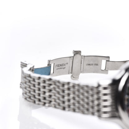 Fendi Stainless Steel Diamond Topaz 38mm Crazy Carats Quartz Watch Black 8 of 8