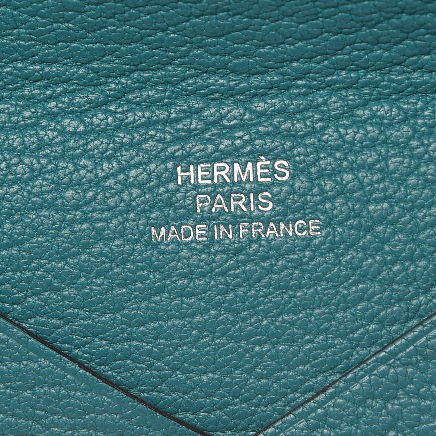 Chevre Mysore Calvi Card Case Bleu Paon