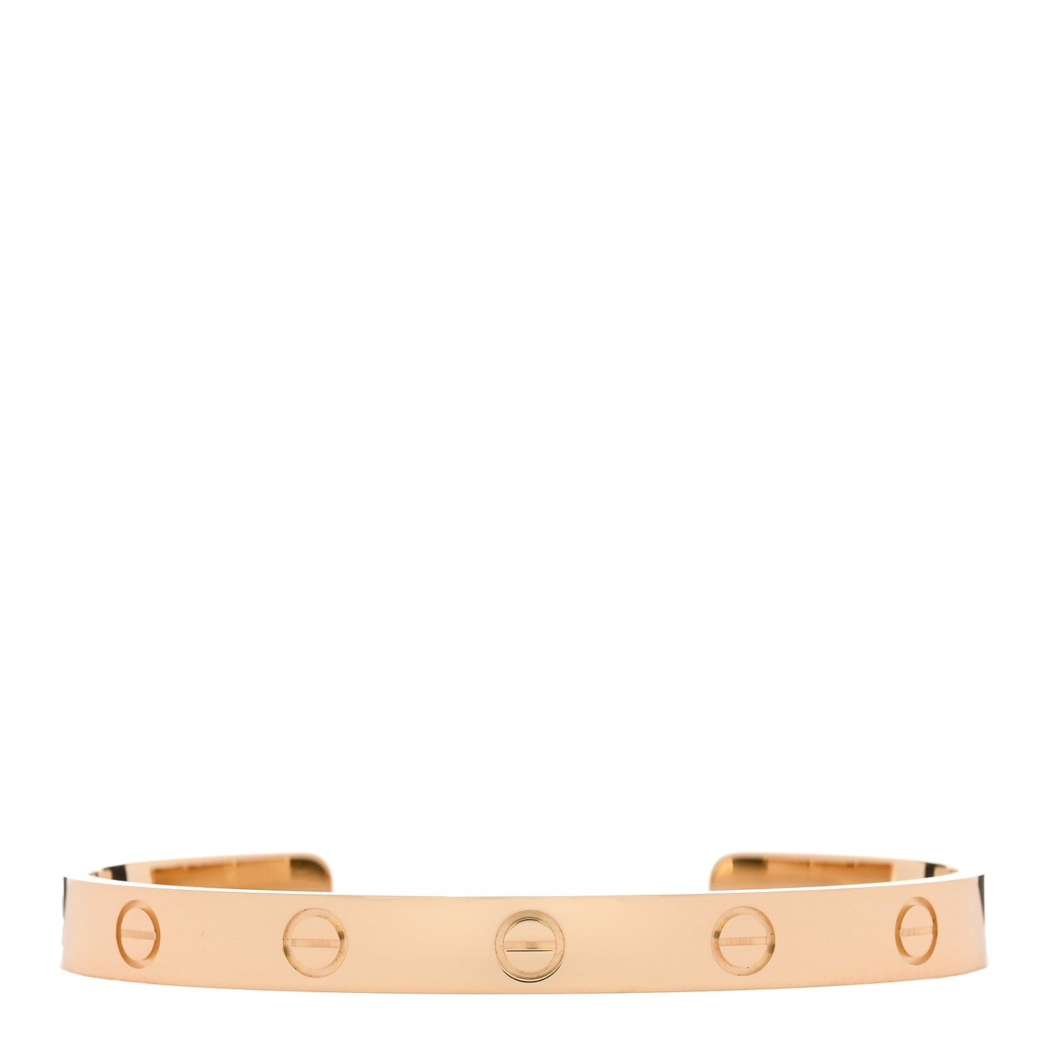 Cartier 18K Yellow Gold LOVE Cuff Bracelet 17 1 of 3