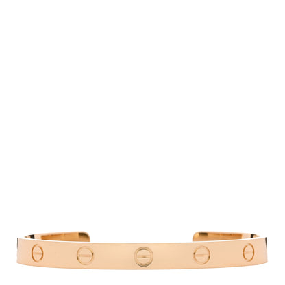 Cartier 18K Yellow Gold LOVE Cuff Bracelet 17 1 of 3