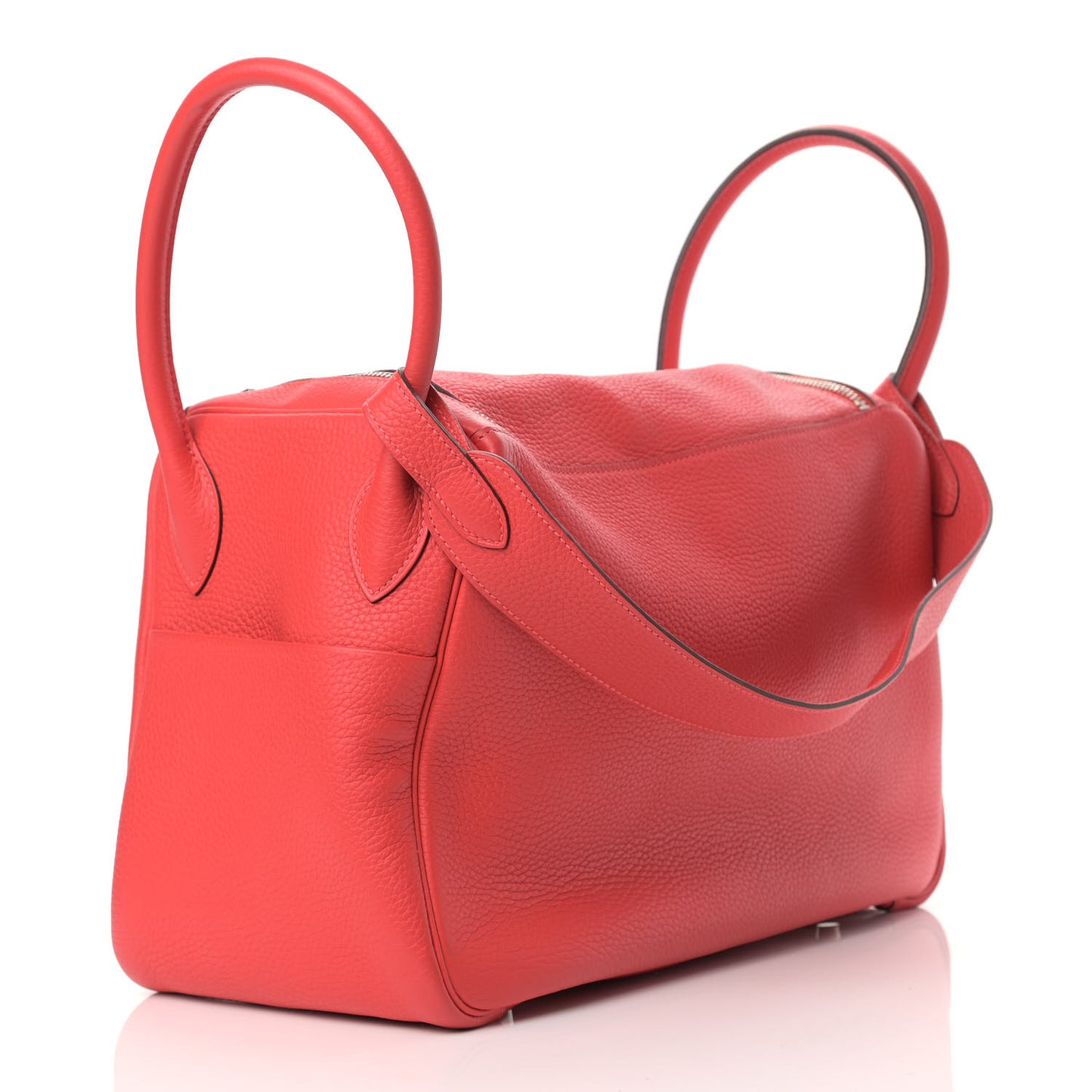 Taurillon Clemence Lindy 34 Rouge Pivoine