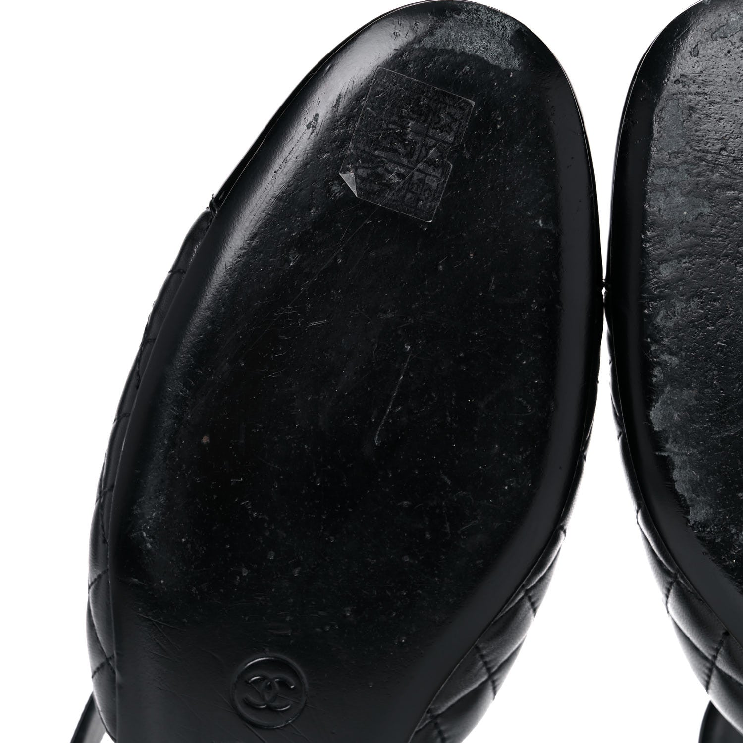 Chanel Patent Lambskin Quilted Cap Toe Ballerina Flats 41 Black 9 of 9