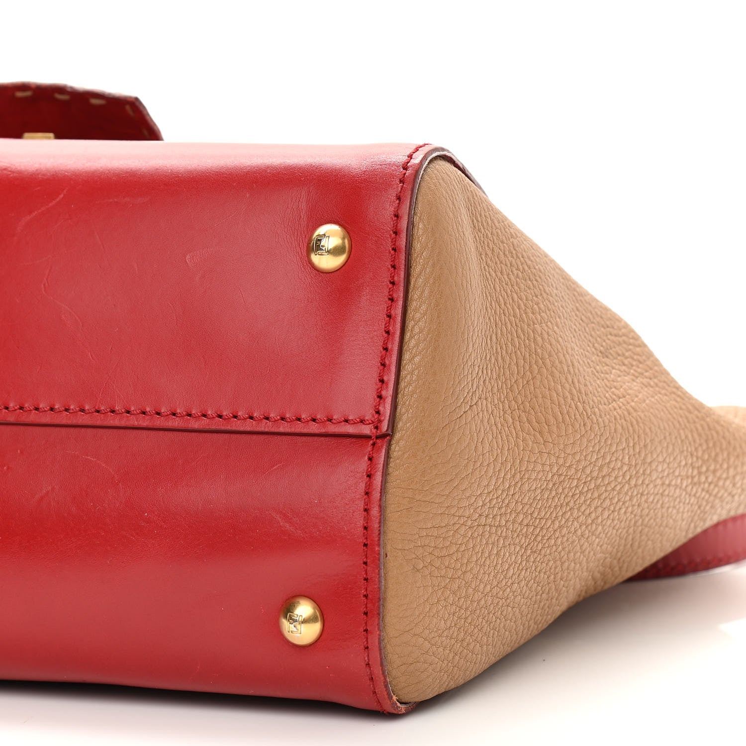 Fendi Cuoio Suede Silvana Bag Cammello Rosso Black Cuoio 9 of 14