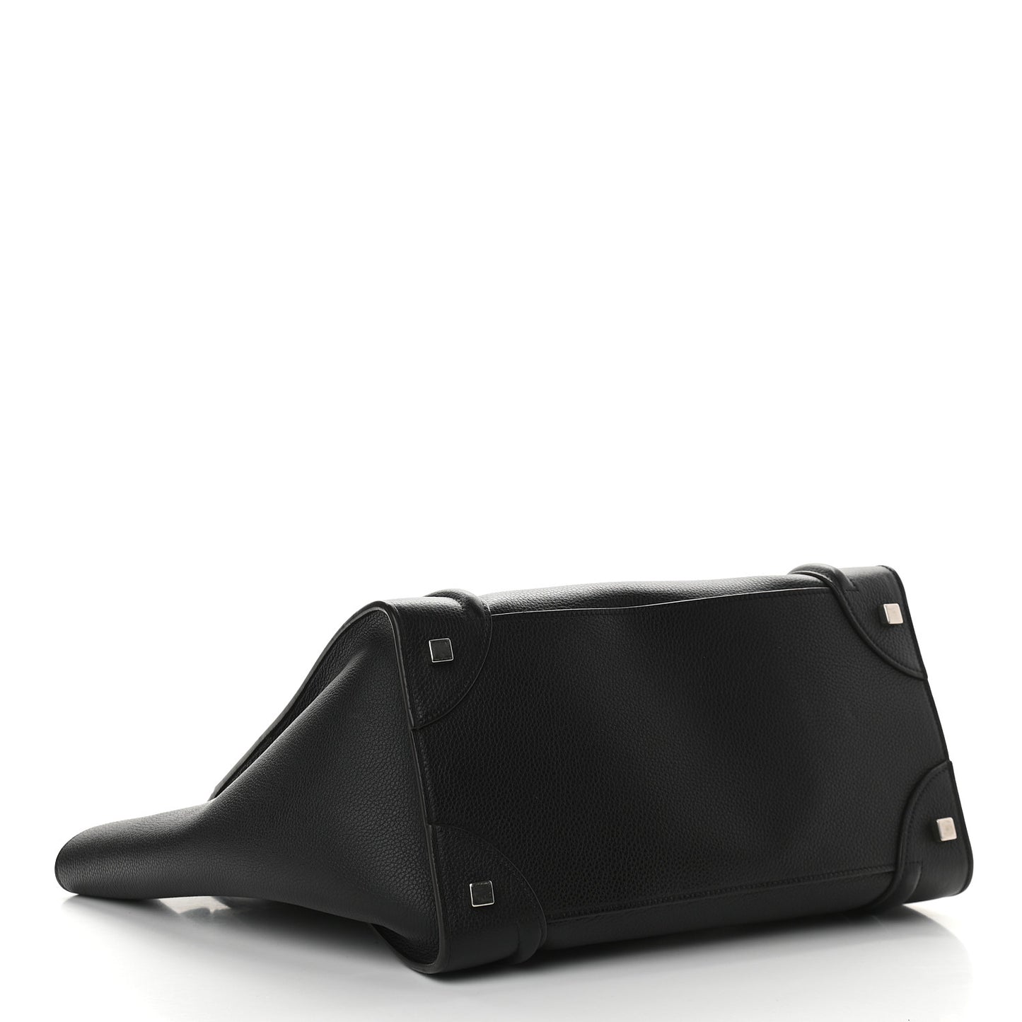 Drummed Calfskin Mini Luggage Black