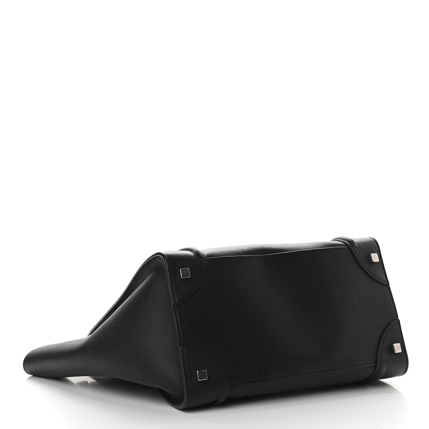 Celine Drummed Calfskin Mini Luggage Black 4 of 9